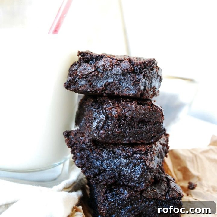 The BEST Gluten-free Vegan Brownies (One bowl!) Dessert recipe by AllergyAwesomeness.com