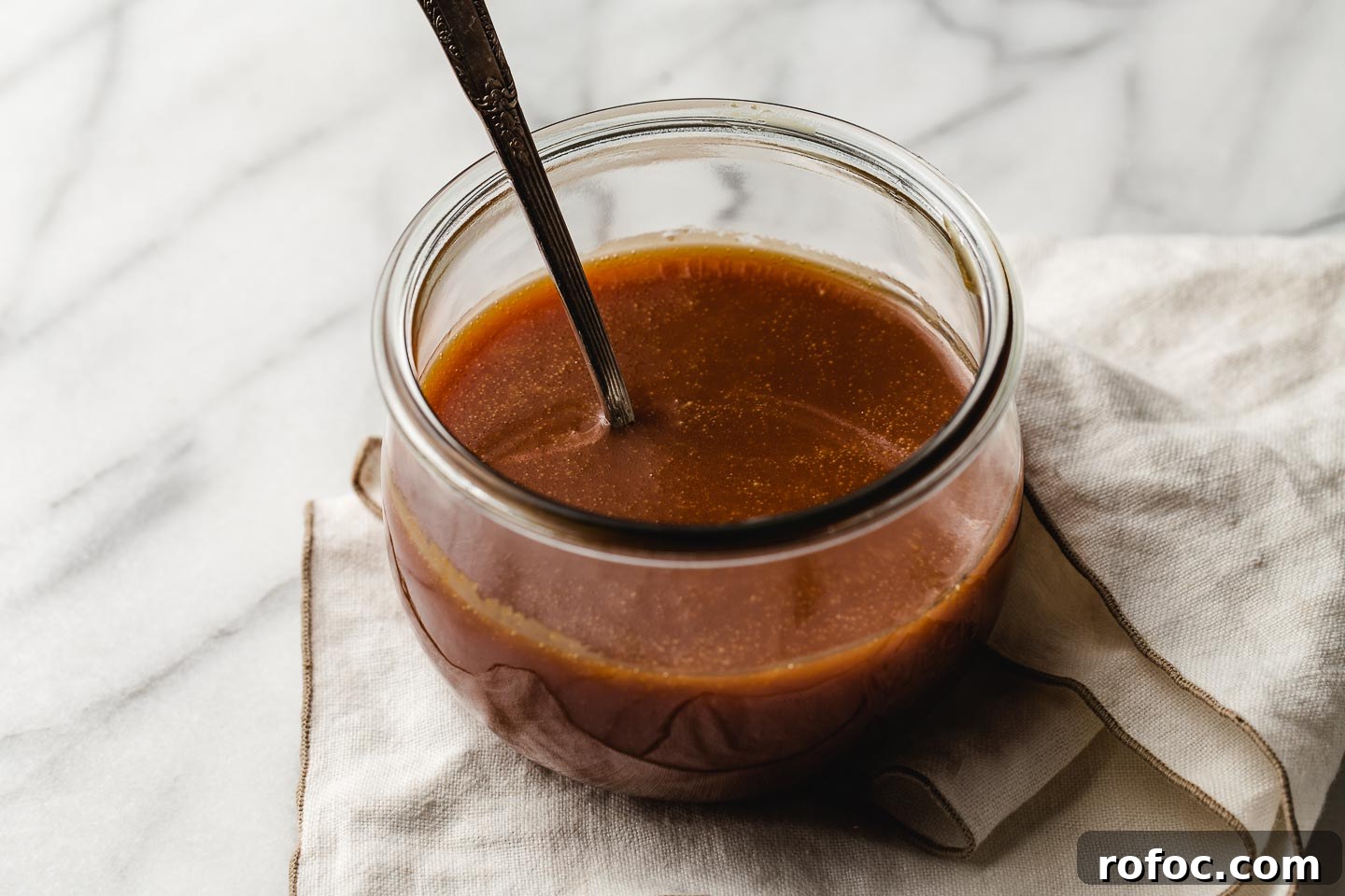 How to Make Homemade Salted Caramel Sauce at Home 6 A weck jar filled with homemade salted caramel.