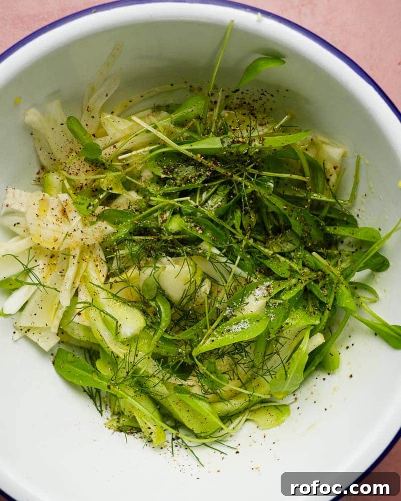 Crisp Shaved Celery & Fennel Salad with Lemon Vinaigrette 2 Shaved Celery and Fennel Salad