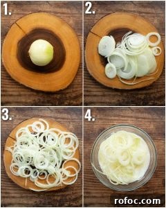 how to prepare crispy onions 4 step by step photos showing how to prepare crispy onions