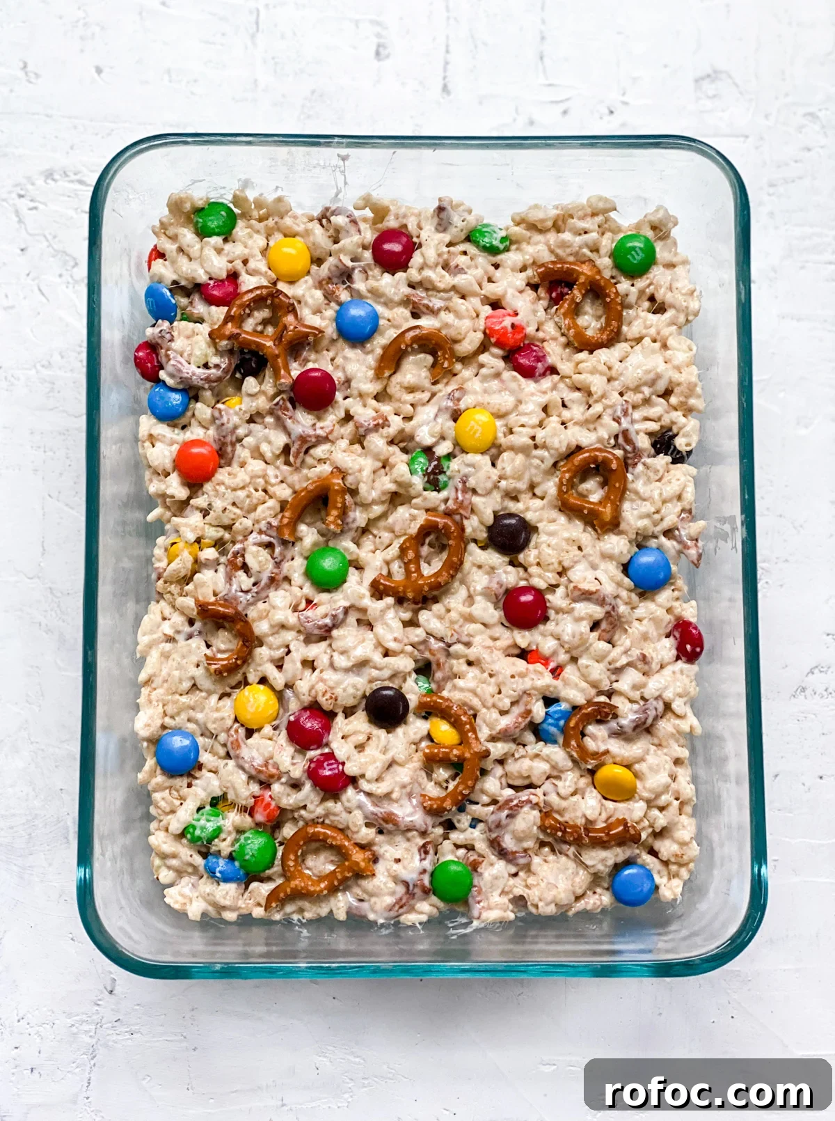 M&M Rice Krispie Treats Recipe: Chewy, Chocolate-Packed Squares 14 all set
