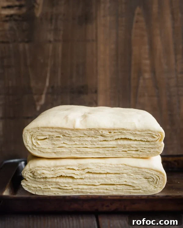 Classic Pain au Chocolat Recipe: How to Make Flaky Chocolate Croissants 4 Hundreds of layers in homemade croissant dough