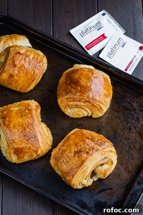 Classic Pain au Chocolat Recipe: How to Make Flaky Chocolate Croissants 10 Crisp flaky croissants with rich chocolate