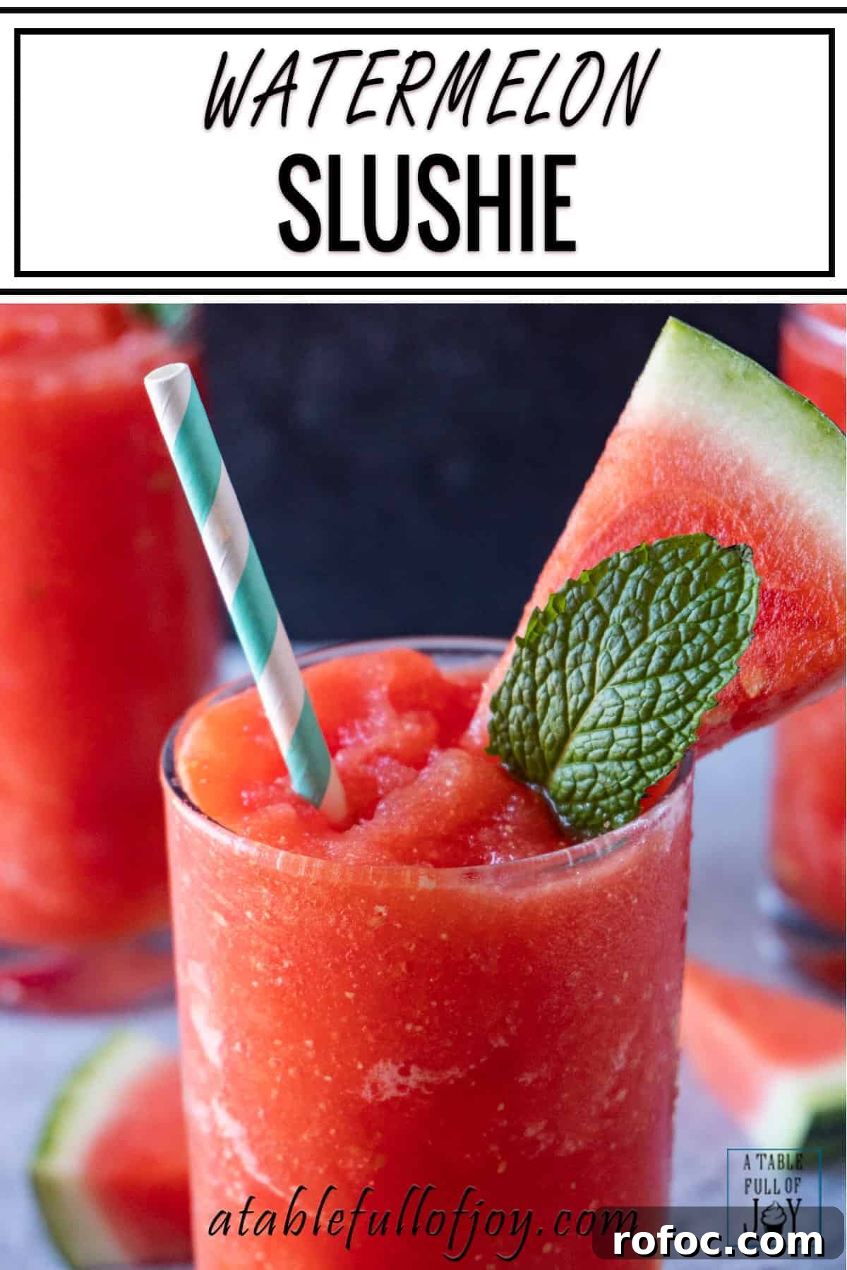 This fun watermelon drink is perfect to cool down this summer! Watermelon Drink Pinterest Pin