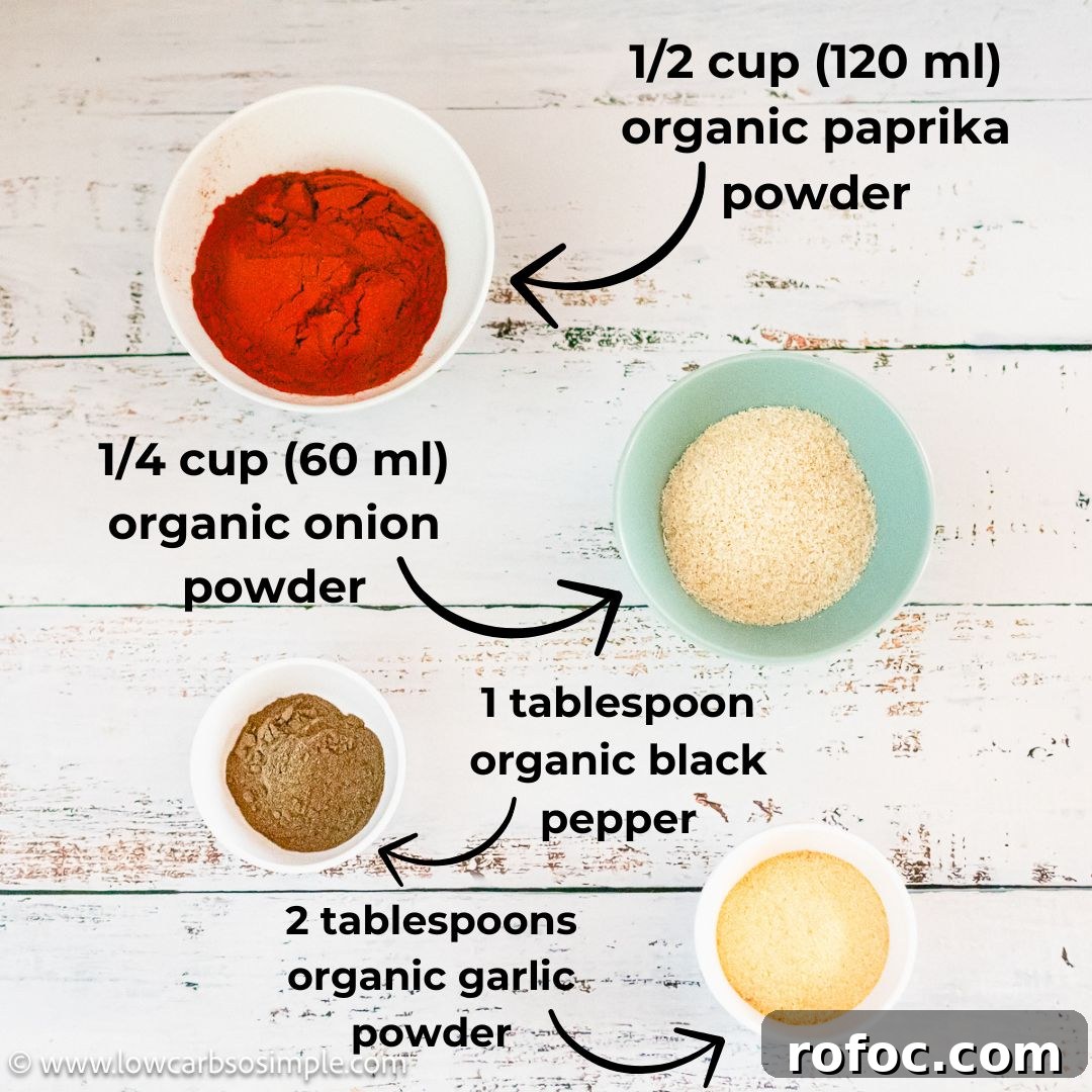 Ultimate Homemade Seasoning Blend for Every Dish 4 My All-Purpose Seasoning Blend Ingredients With Text | Low-Carb, So Simple