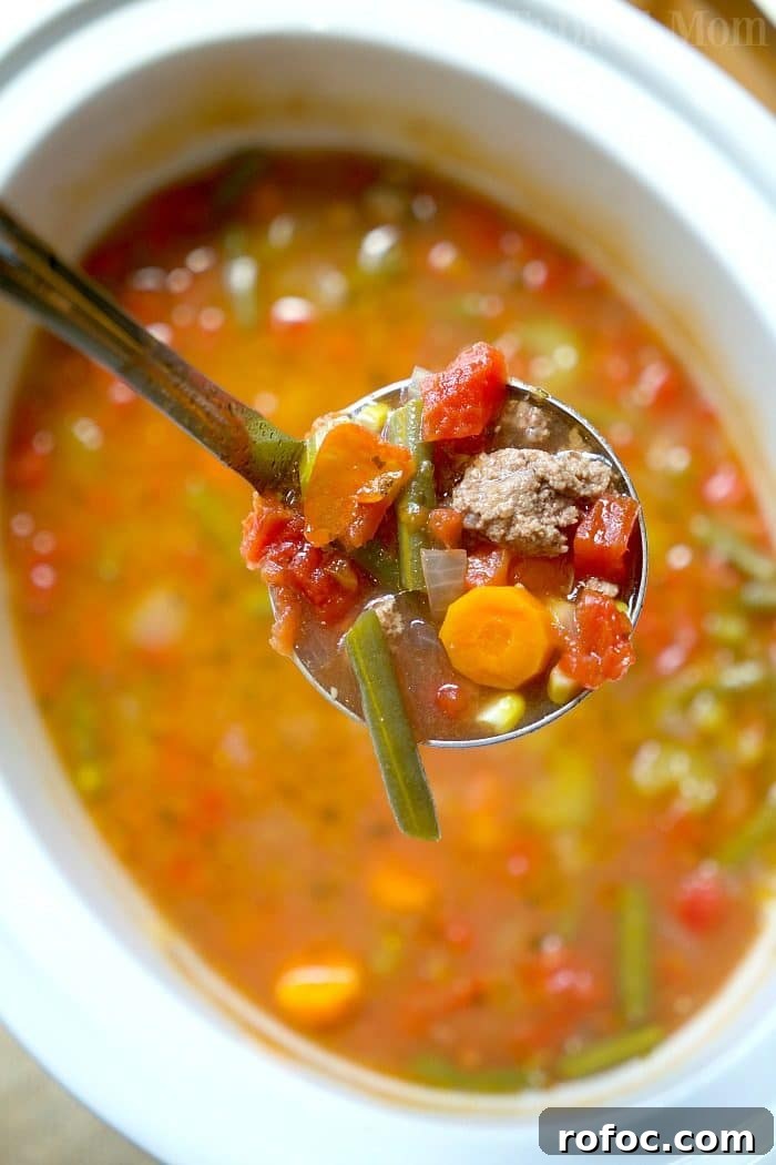 Hearty Crock Pot Beef and Vegetable Soup Recipe 7 Easy Crock Pot Vegetable Beef Soup