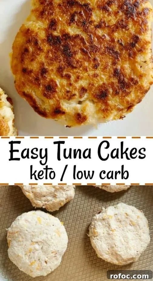 Old Bay Tuna Cakes: Low-Carb, Flavorful Seafood Patties 10 tuna cake keto pin