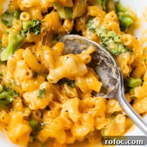 pasta with cheese and broccoli