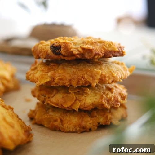 Sourdough Cornflake Raisin Cookies Recipe for Crispy Chewy Cookies 11 SOURDOUGH CORNFLAKE RAISIN COOKIES - RECIPE FEATURE IMAGE