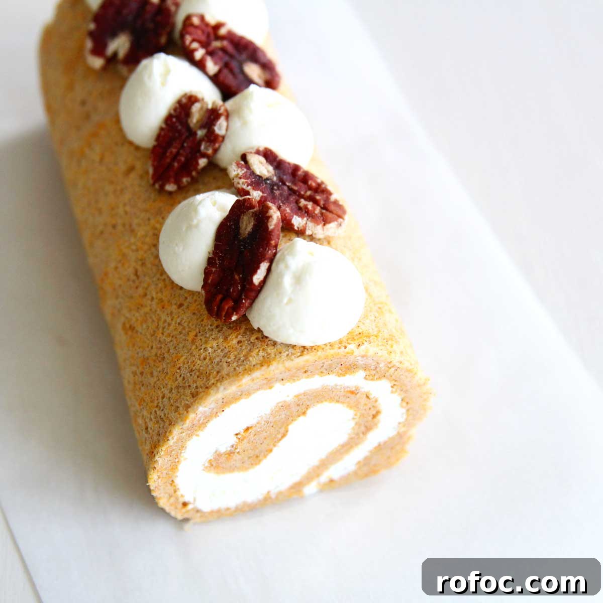 Cinnamon-Spiced Whipped Cream with Cream Cheese Stabilizer 6 sweet potato swiss roll - flourless roll cake