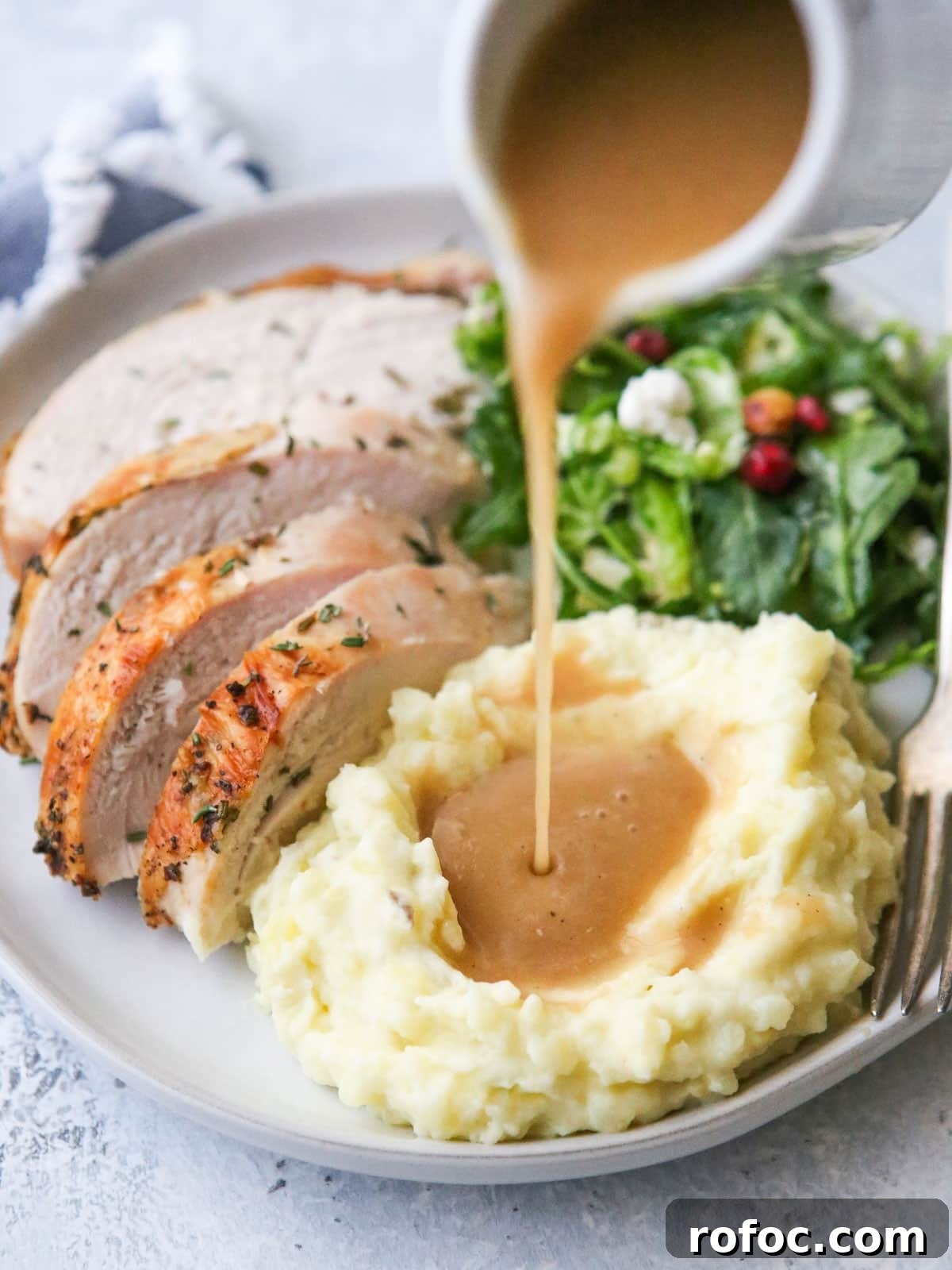 Classic Herb Stuffing Recipe for Holiday Roasts 6 Homemade turkey gravy made from pan drippings is a must for Thanksgiving!
