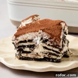 Oreo Tiramisu Recipe: Creamy No-Bake Dessert with Chocolate Cookies 10 img 29584 9