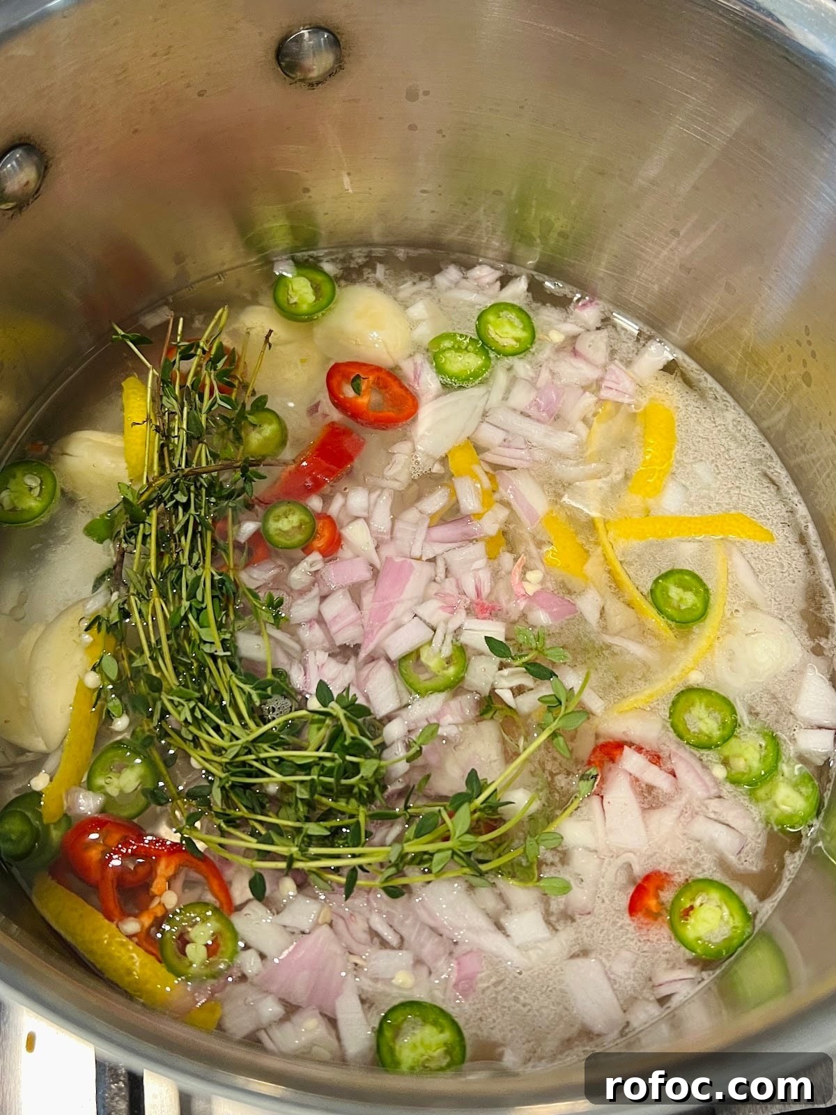 Spicy Marinated Italian Deli Mushrooms — Pickled Mushroom Recipe 8 Spicy Italian Marinated Mushrooms In Process