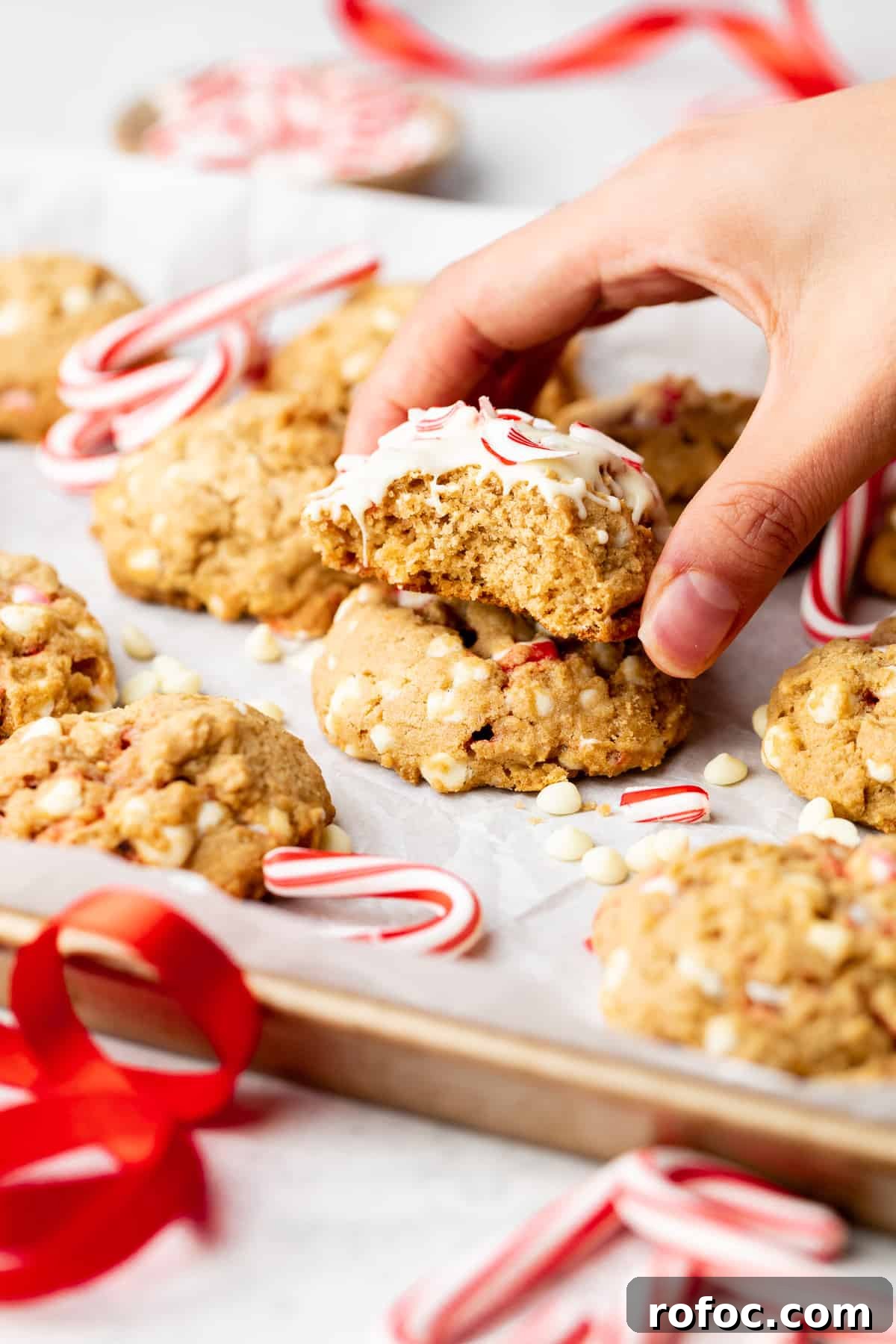 White Chocolate Peppermint Cookies with Zesty Holiday Flavor 7 white chocolate peppermint cookies