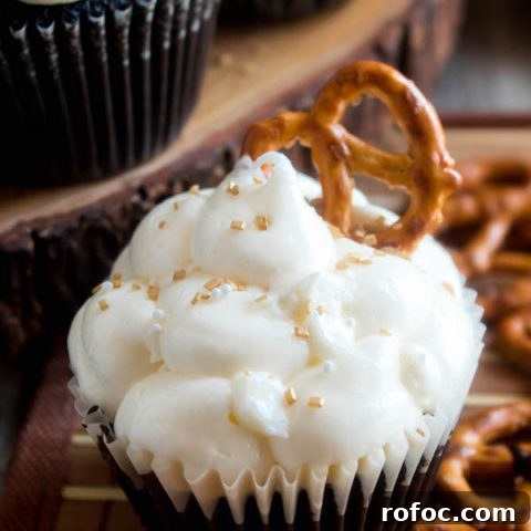 Beer and Pretzel Cupcakes main image