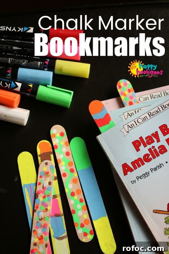 Colorful Chalk Marker Bookmarks Kids Can Create 2 Chalk Marker Bookmarks for Kids to Make