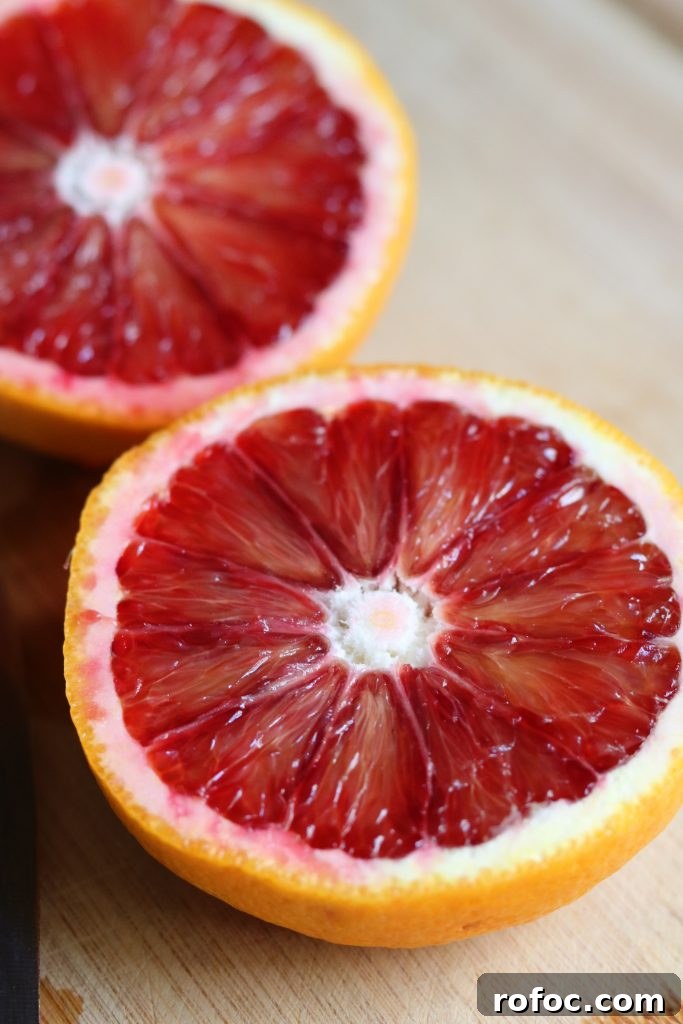 Pomegranate and Blood Orange Cocktail Recipe for Winter Drinks 3 blood orange