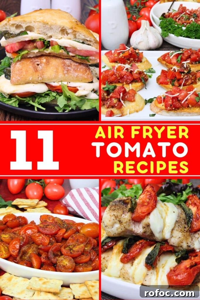 11 Creative Air Fryer Tomato Recipes for Flavorful Meals 16 air fryer tomato recipes dinners done quick pinterest