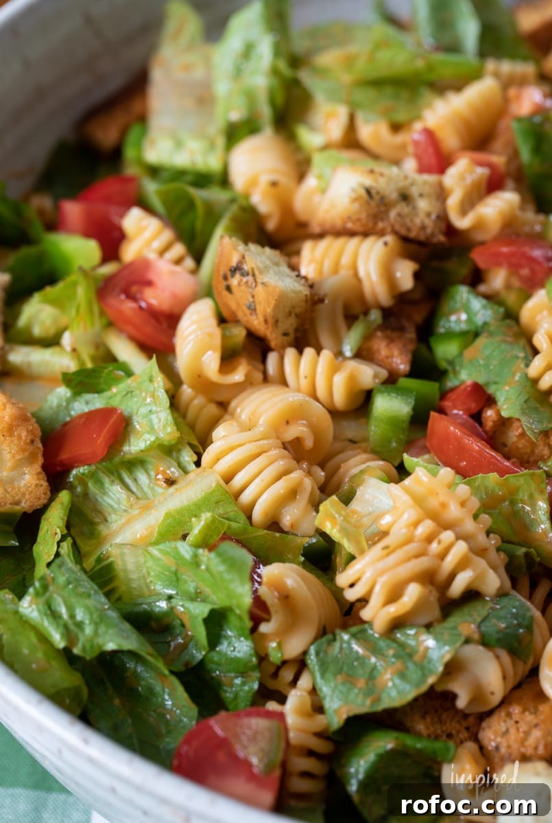 Radiatori Pasta Salad with Fresh Herbs and Lemon Vinaigrette 3 Radiatori Salad in bowl.