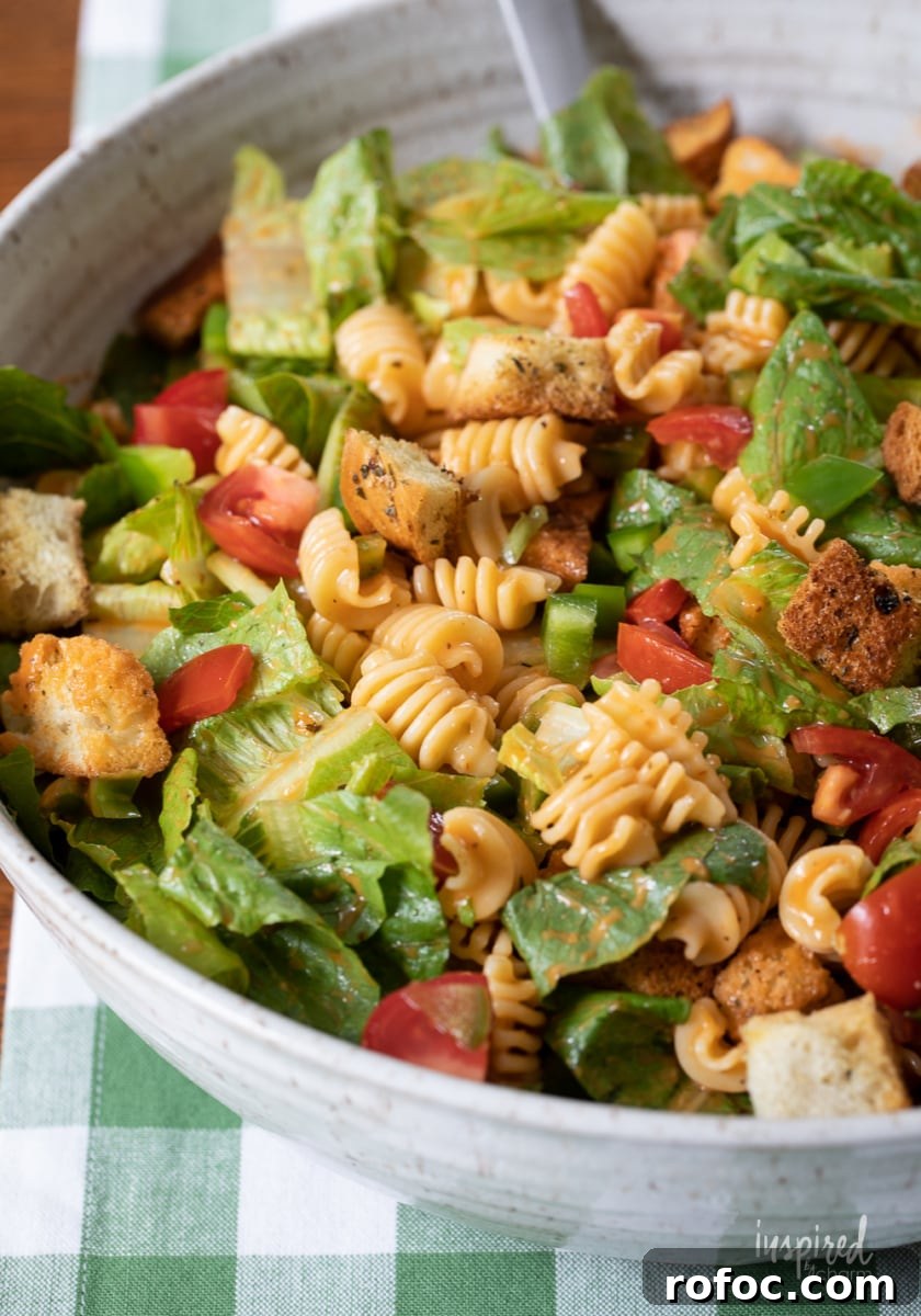 Radiatori Pasta Salad with Fresh Herbs and Lemon Vinaigrette 5 Radiatori Salad in bowl.