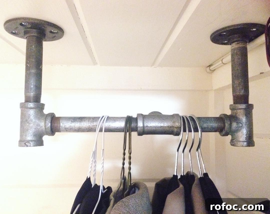 21 Clever Small-Closet Organization Hacks That Really Work 20 Steel Pipe Rack