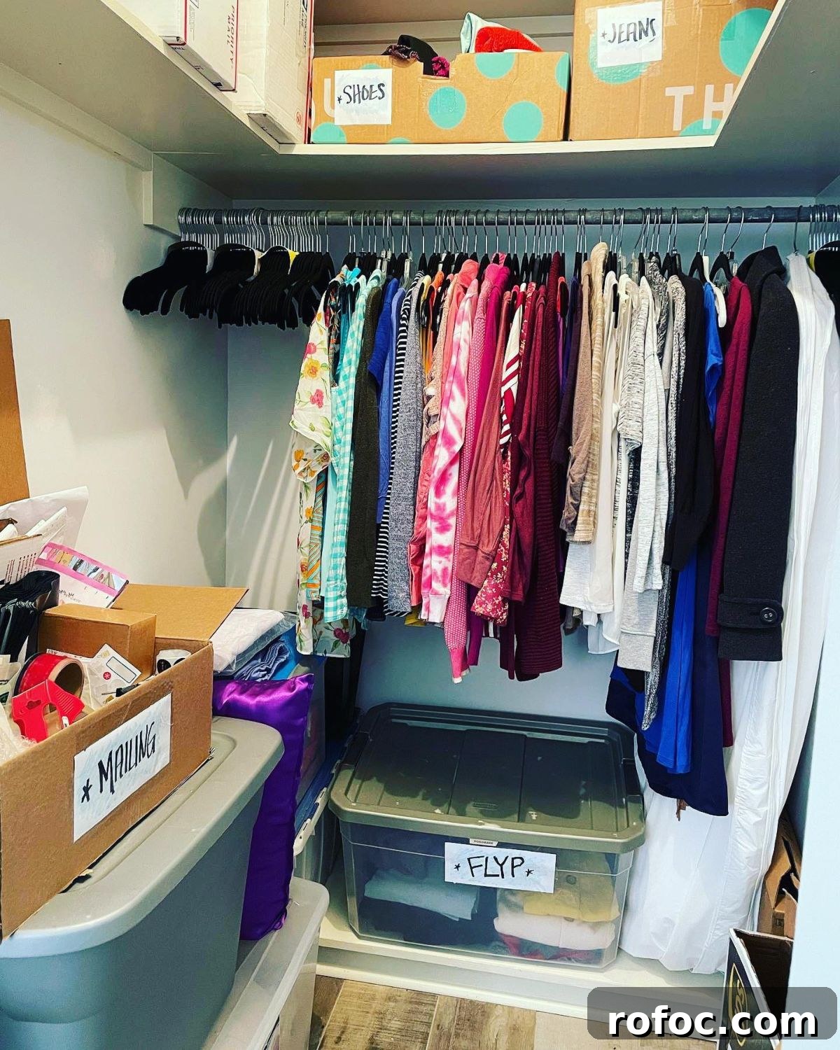 21 Clever Small-Closet Organization Hacks That Really Work 7 Categorize Items in Boxes