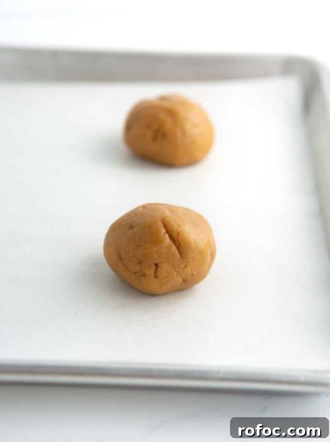 Chewy Fluffernutter Peanut Butter & Marshmallow Cookies 8 ball of fluffernutter peanut butter cookie dough