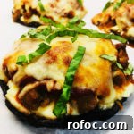 Portobello Mushrooms Stuffed with Classic Lasagna Filling 12 Lasagna Stuffed Portobello Mushrooms