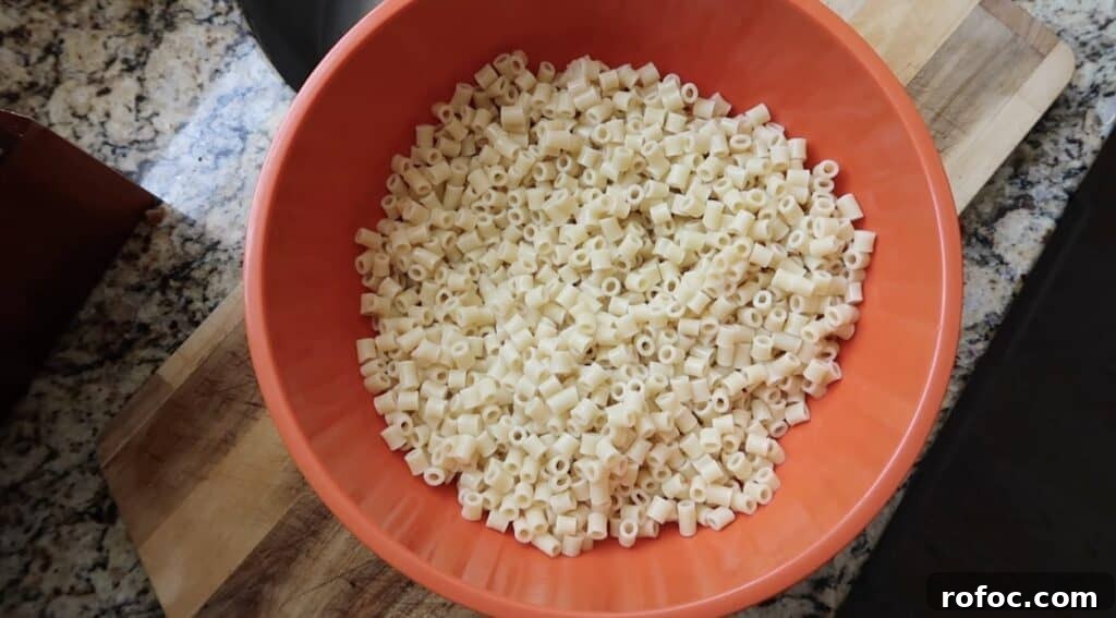 La Scala Pasta Salad Recipe: Classic Italian-Inspired Dish 10 Cooled and rinsed pasta in a very large mixing bowl
