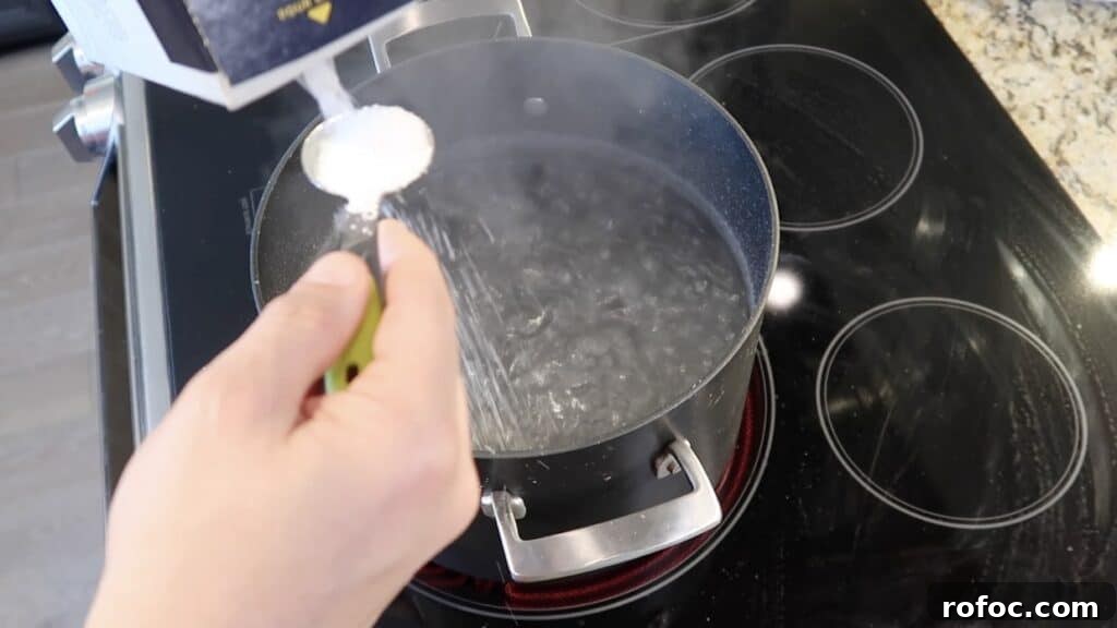 La Scala Pasta Salad Recipe: Classic Italian-Inspired Dish 4 Pot of water on stove boiling and being salted
