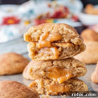 Caramel-Filled Snickerdoodles: Gooey Cinnamon Cookie Recipe 7 img 416 6 1