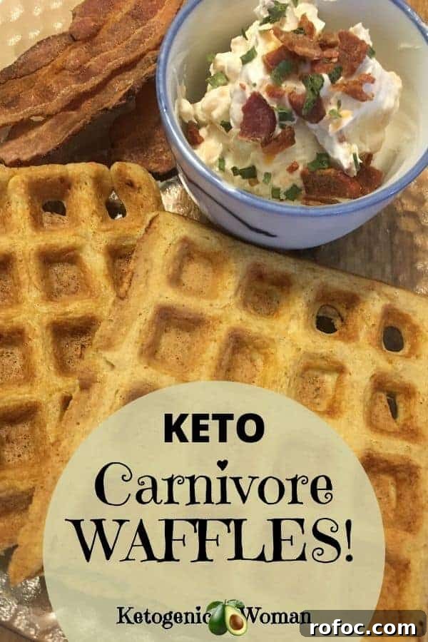 Savory Keto Carnivore Waffles for Low-Carb Brunch 8 Carnivore Waffles with Dip