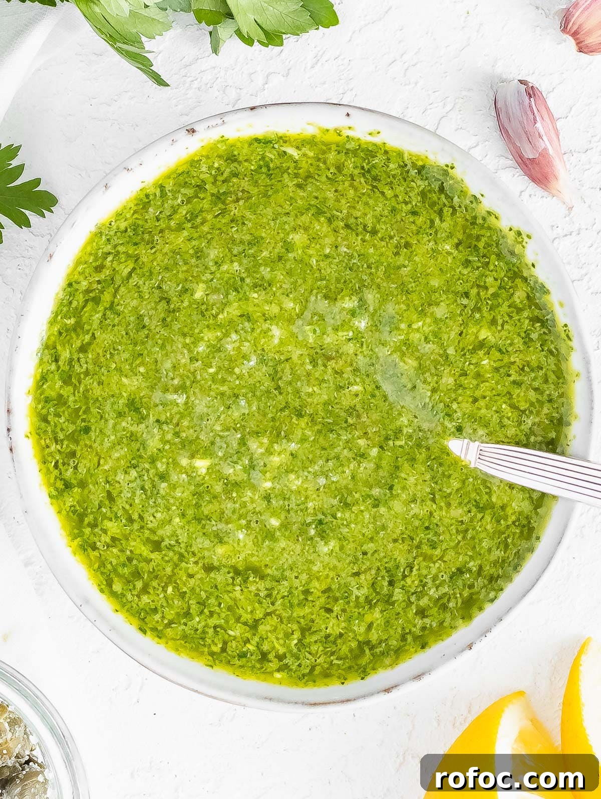 Italian Salsa Verde Recipe: Fresh Herb Green Sauce for Pasta & Meat 2 Italian salsa verde