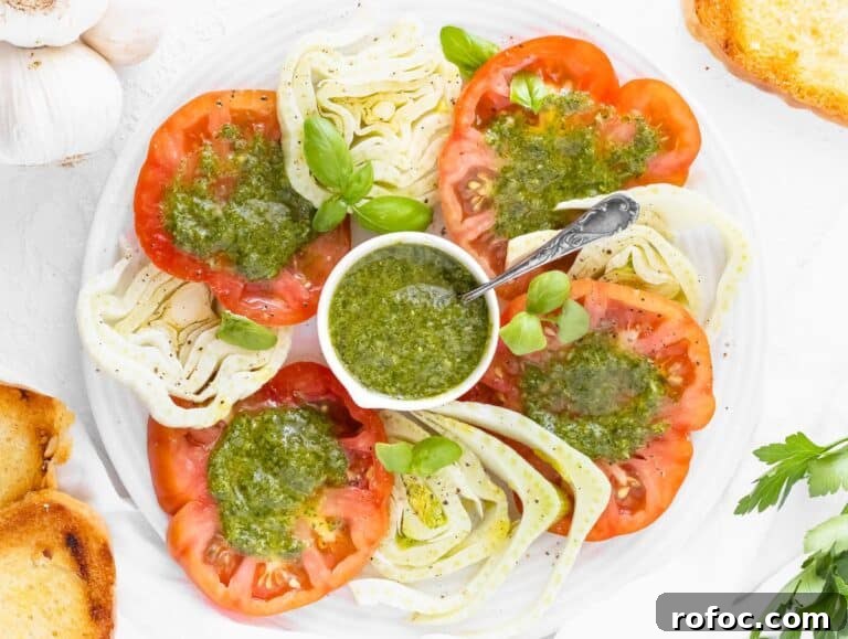 Italian Salsa Verde Recipe: Fresh Herb Green Sauce for Pasta & Meat 17 tomato fennel salad with salsa verde