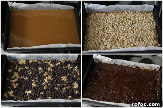 Chunky Peanut Butter-Filled Brownies: Gooey Chocolate Squares 7 Chunky Peanut Butter Stuffed Brownies Recipe | snappygourmet.com