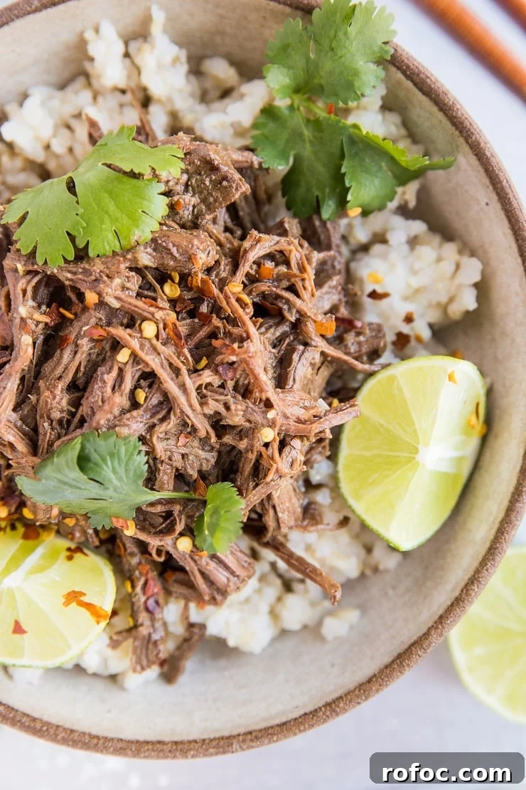 Instant Pot Vietnamese-Style Shredded Beef Recipe 2 Instant Pot Vietnamese Shredded Beef with sweet, sour sticky sauce. An incredibly flavorful dinner recipe