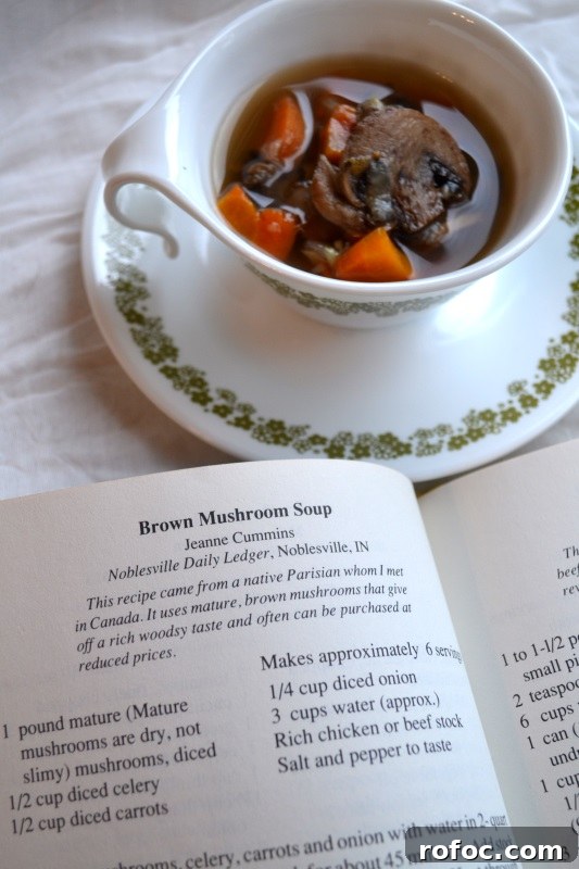 Creamy Homemade Mushroom Soup Recipe with Fresh Herbs 3 Homemade Mushroom Soup