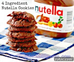 4-Ingredient Nutella Chocolate Cookies 8 img 494 18