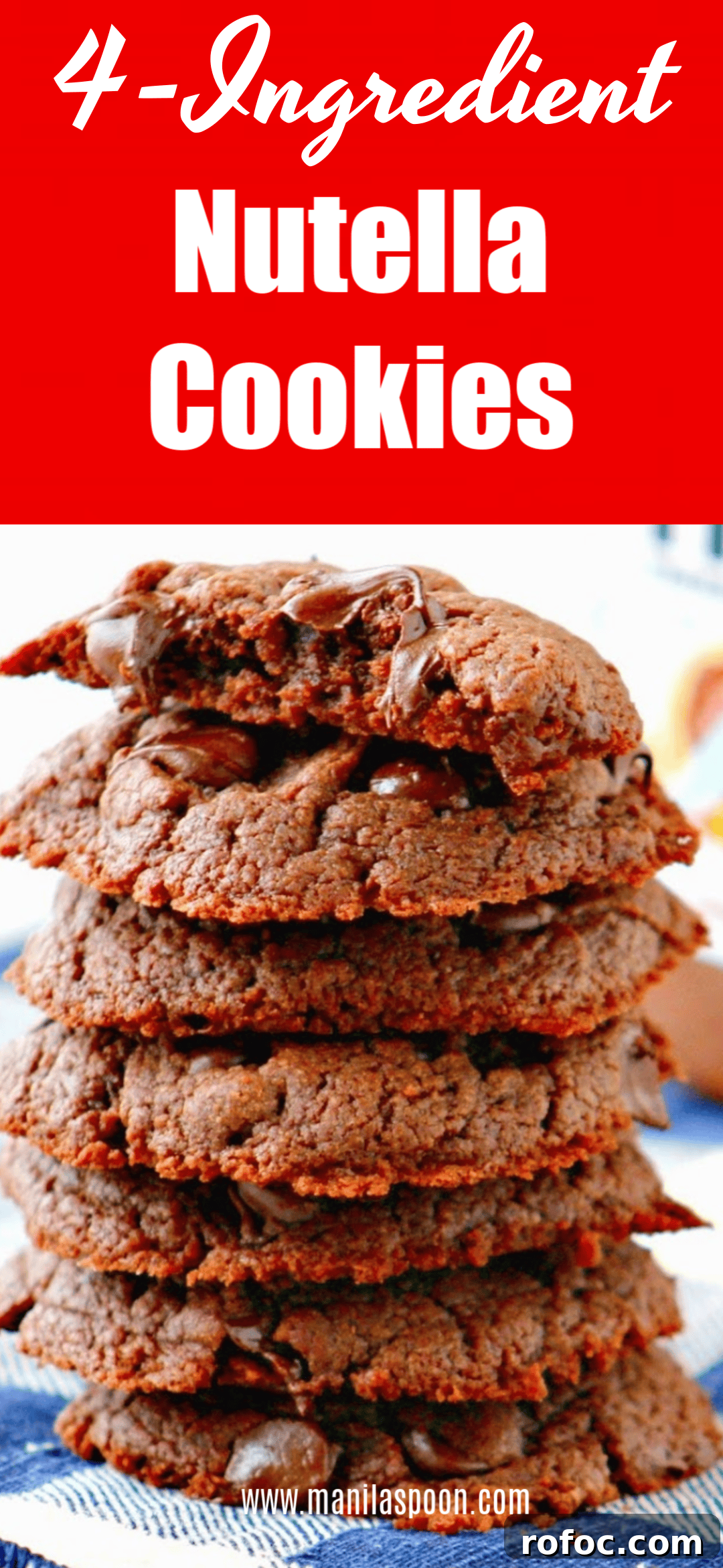 4-Ingredient Nutella Cookies Nutella Cookies
