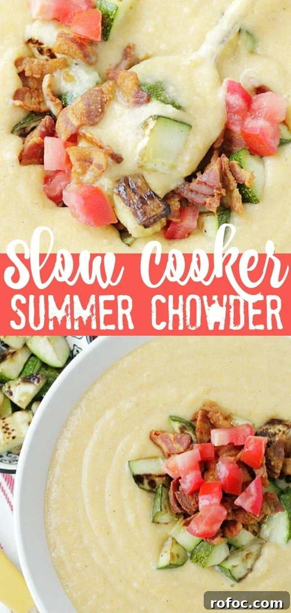 Summer Slow-Cooker Corn and Seafood Chowder Recipe 6 Slow Cooker Summer Chowder | Foodtastic Mom #slowcookerrecipes #slowcookerrecipeshealthy #corn #chowder #slowcookersummerchowder