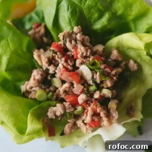 Thai Basil Chicken Lettuce Wraps — Quick Thai-Style Recipe 3 Thai Basil Chicken Lettuce Cups