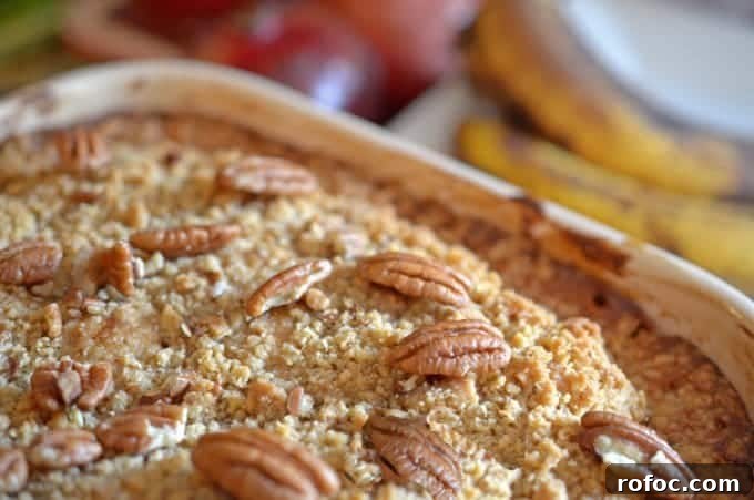 Moist Banana Crumb Cake Recipe with Cinnamon Streusel 4 A close up of a banana cake