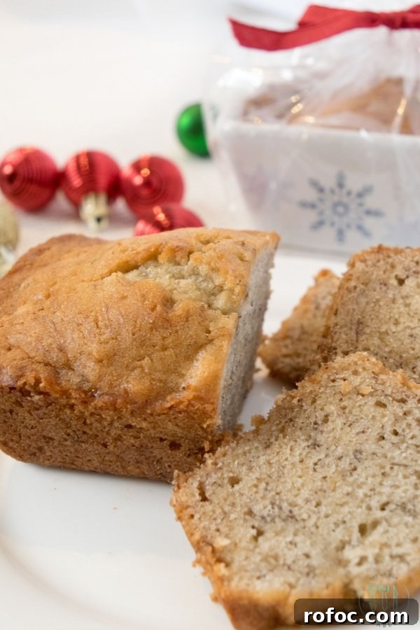 Mini Gluten-Free Banana Bread Recipe for One or Two Servings 2 mini gluten free banana bread loaves sliced on a plate