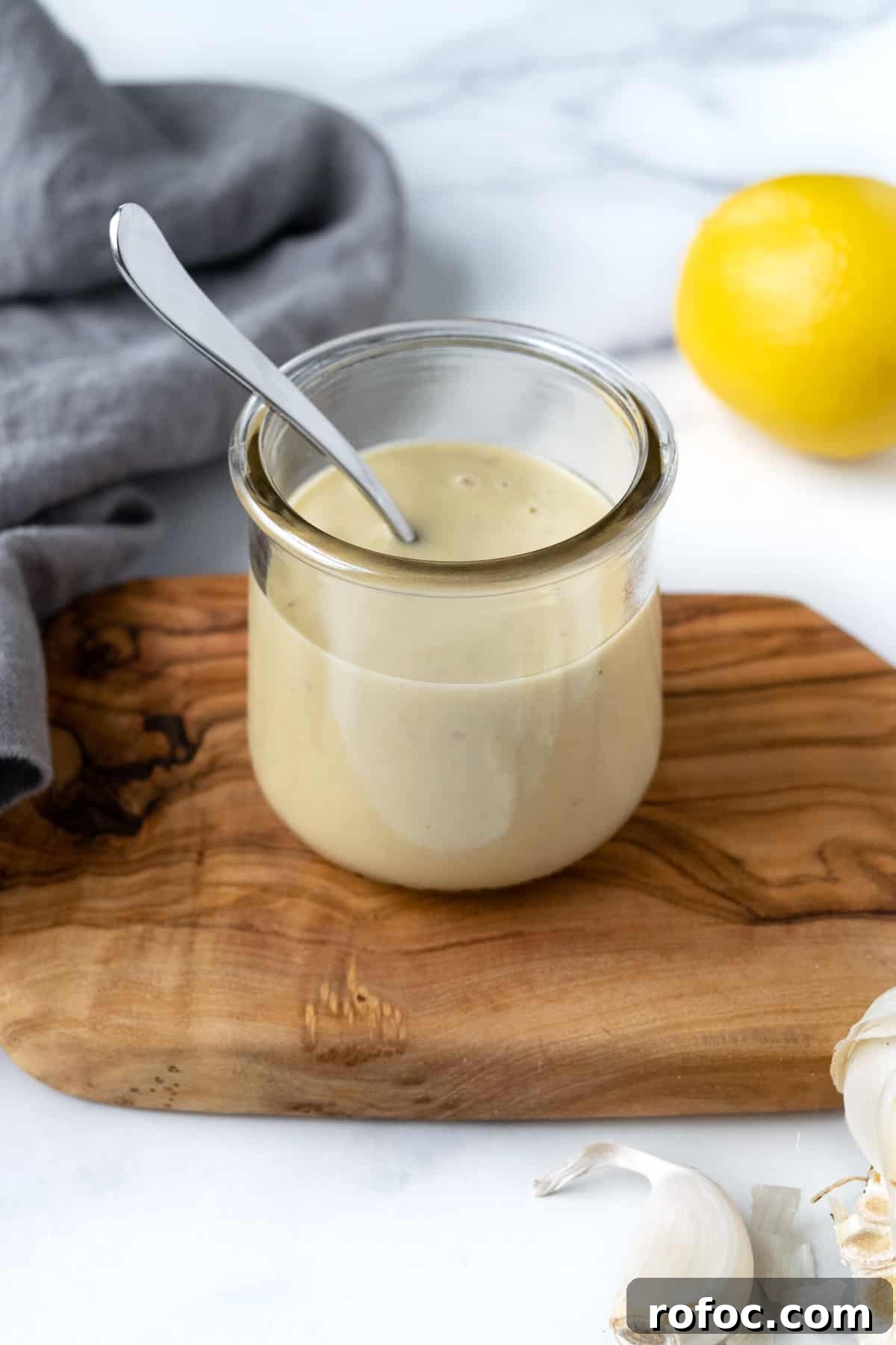 Creamy Lemon Tahini Dressing.
