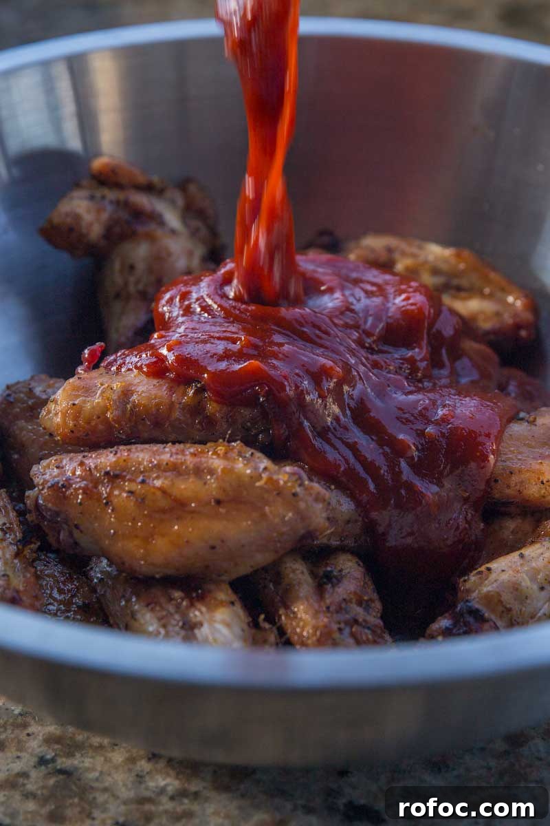 spicy smoked Korean chicken wings
