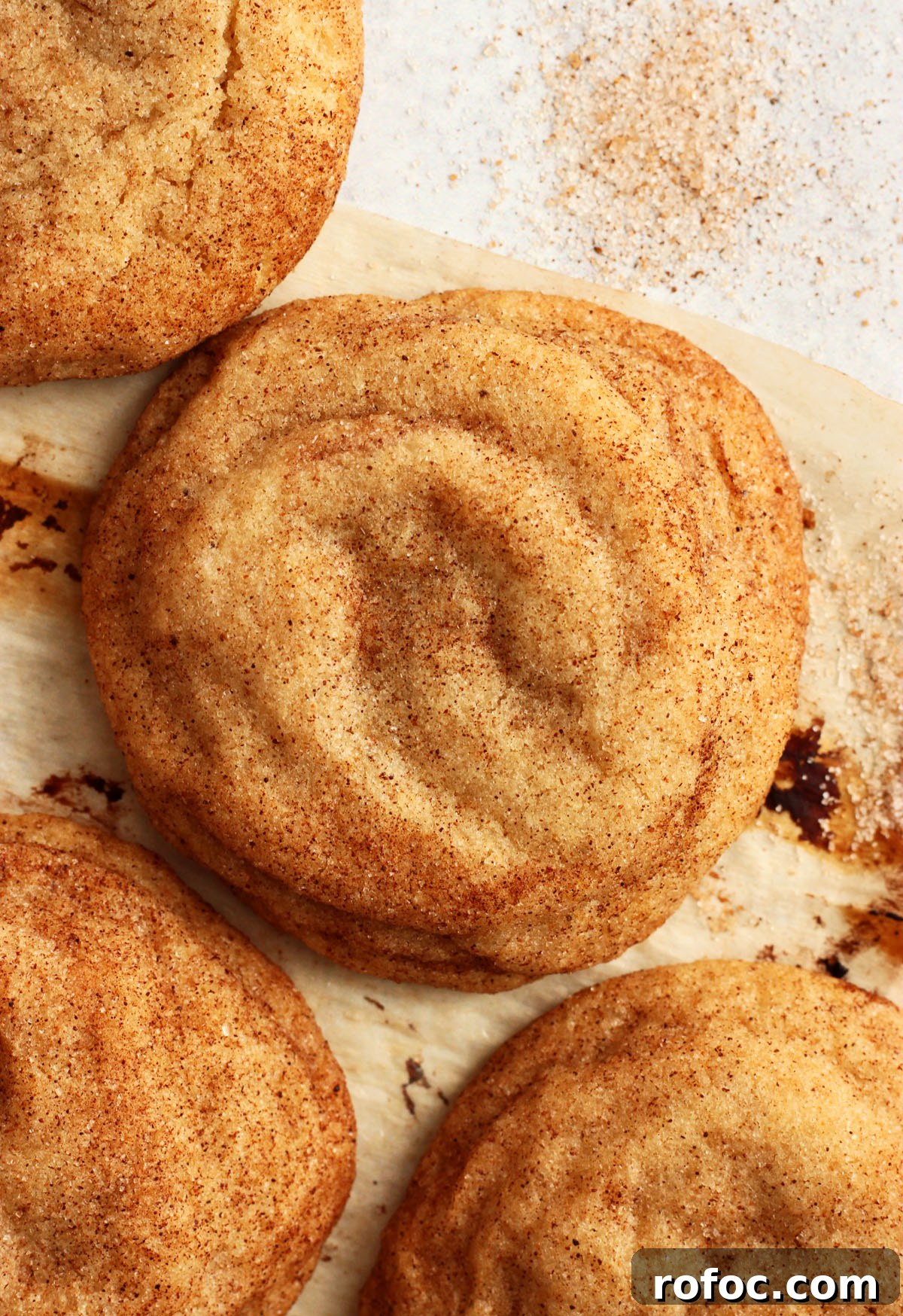 Churro Cookies: Chocolate-Stuffed Snickerdoodle Recipe 6 churro cookies
