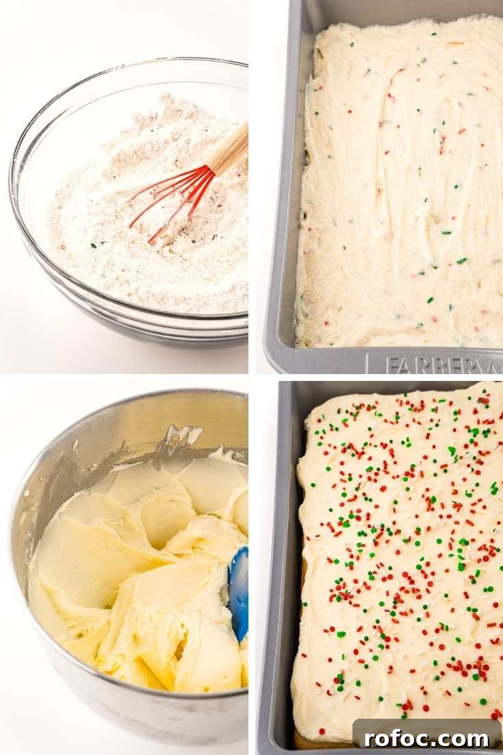 Classic Christmas Cake Recipe: Moist Fruit Cake for the Holidays 5 Step-by-step photo collage showing how to make Christmas cake.