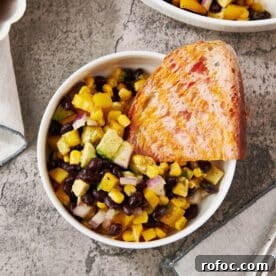 Southwest Black Bean and Corn Salad in bowl.