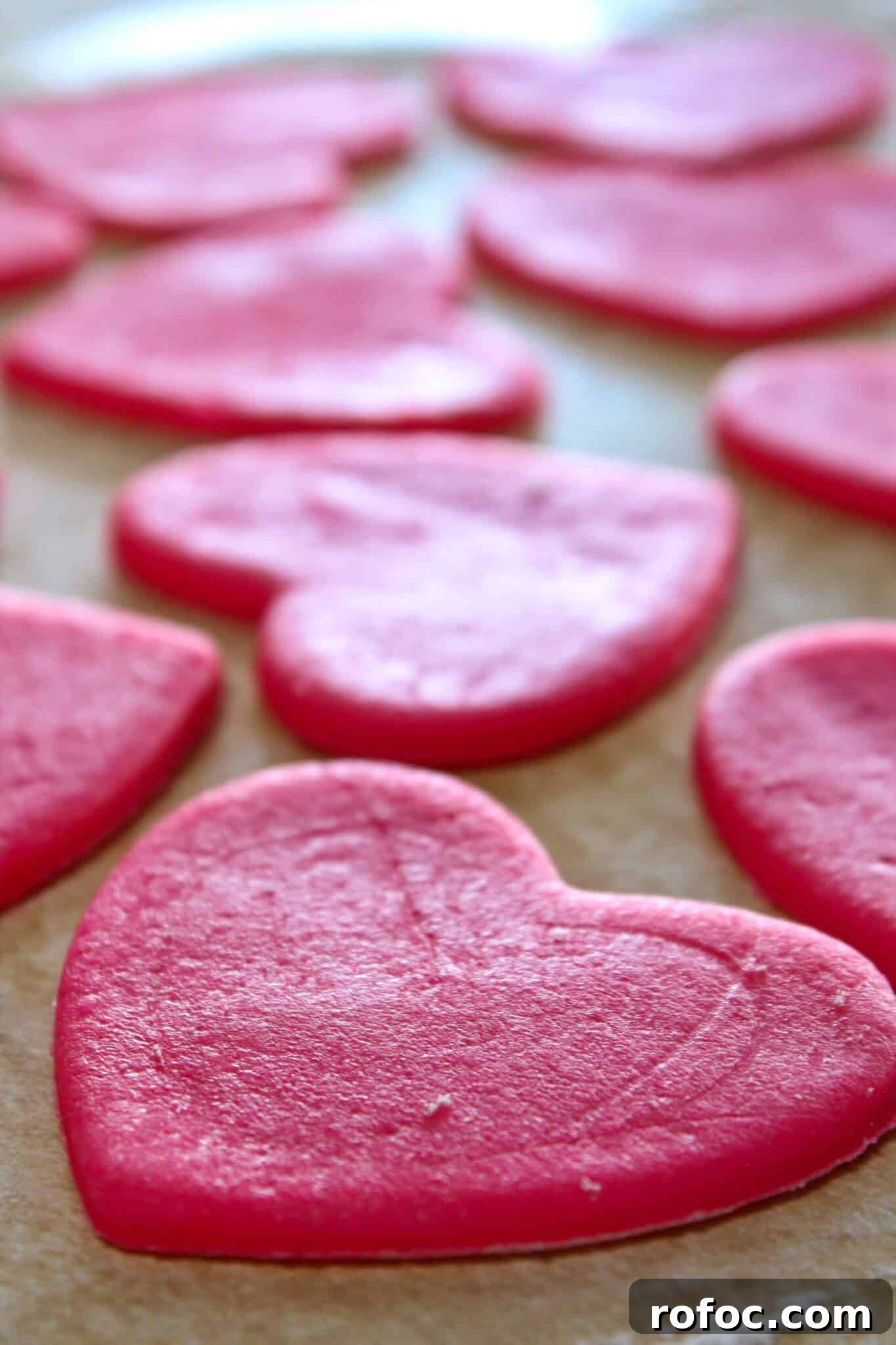 Valentine’s Day Sugar Cookie Recipe: Soft Heart Cookies Tutorial 10 Easy Valentine's Day Sugar Cookies featured by top US cookie blog, Practically Homemade
