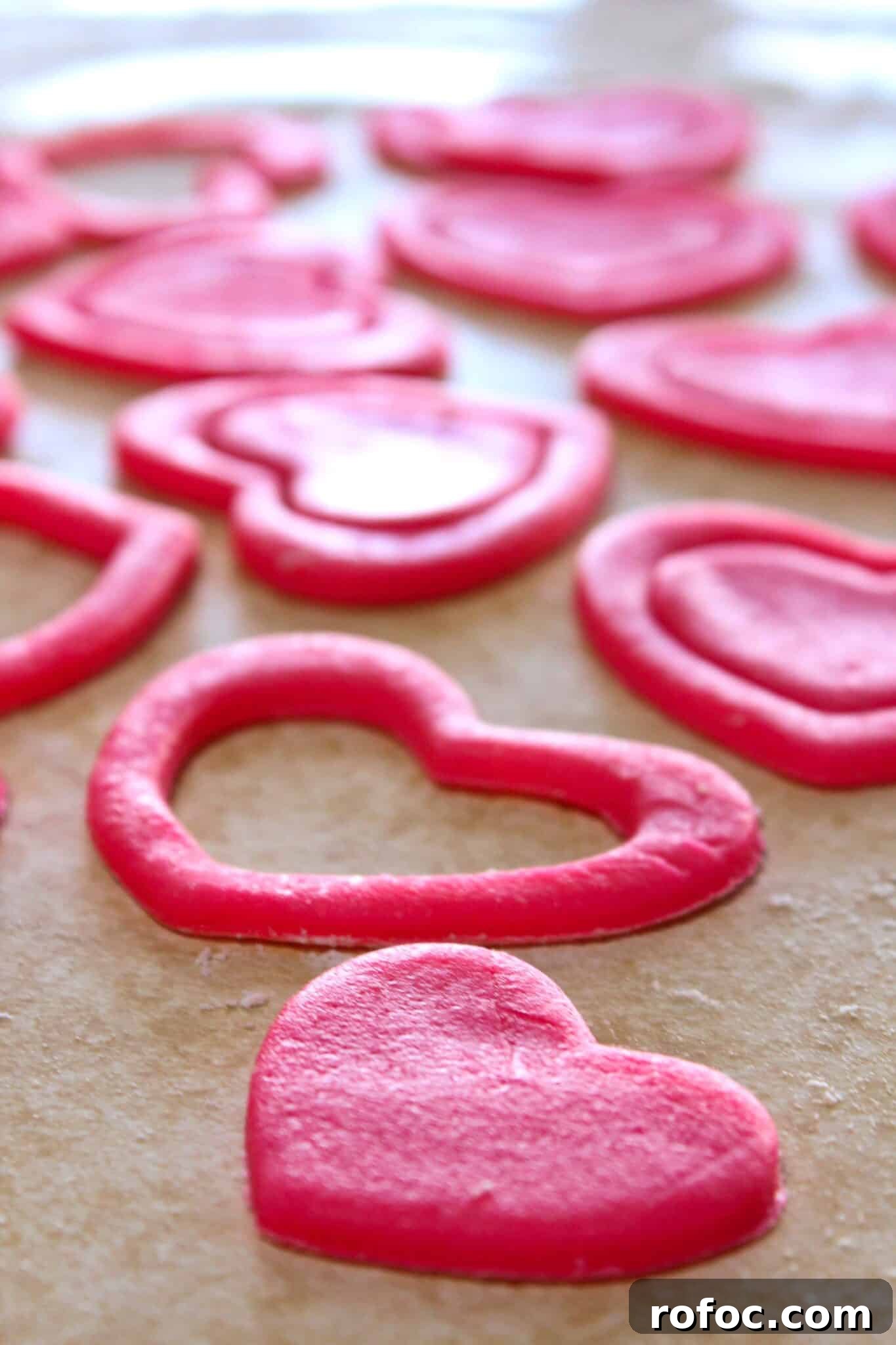 Valentine’s Day Sugar Cookie Recipe: Soft Heart Cookies Tutorial 11 Easy Valentine's Day Sugar Cookies featured by top US cookie blog, Practically Homemade